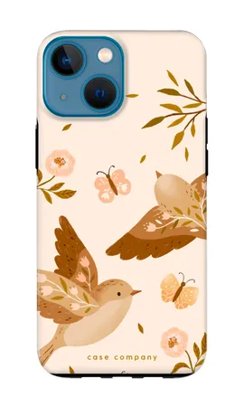 Fluttering Pair, iPhone 13 mini hårt skal