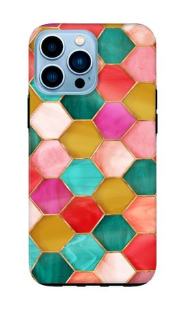 Hexagons in stained glass