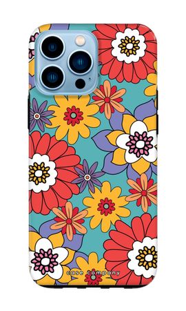 Retro Flowers - Blue