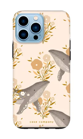 Floral Whales, Custodia rigida iPhone 13 Pro
