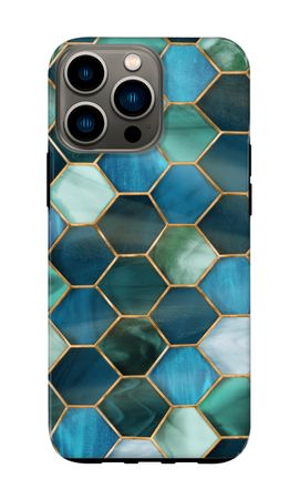 Hexagons in stained glass