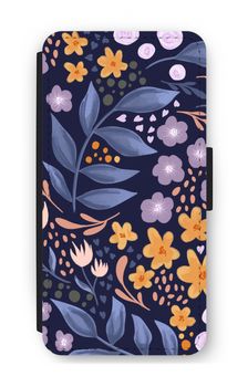 Flowers with blue leaves