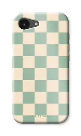 Checkered Mint, iPhone 17e tough case