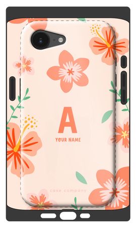 Tropical Pink Flowers Monogram