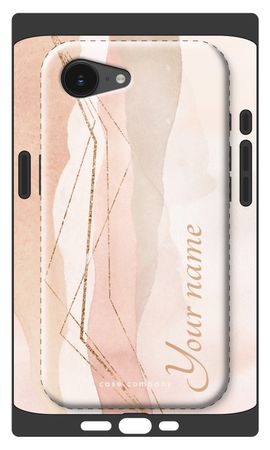 Gold Lines Namecase - Blush