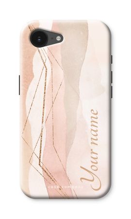Gold Lines Namecase - Blush