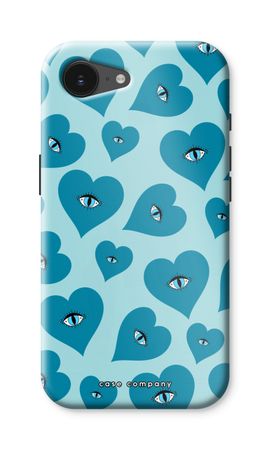 Blue heart eyes