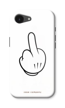 Mittelfinger weiß
