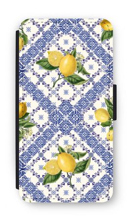 Blue tiles and lemons