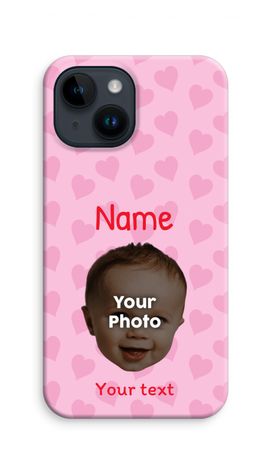 Personalisiertes Gesicht - Herzen N°2