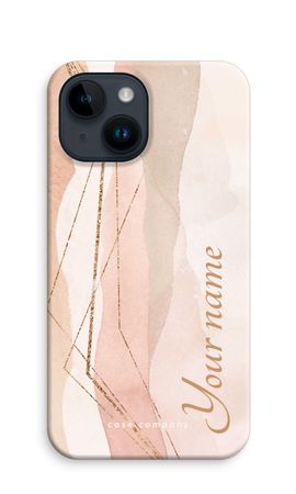 Gold Lines Namecase - Blush