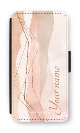 Gold Lines Namecase - Blush