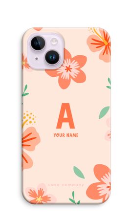 Tropical Pink Flowers Monogram
