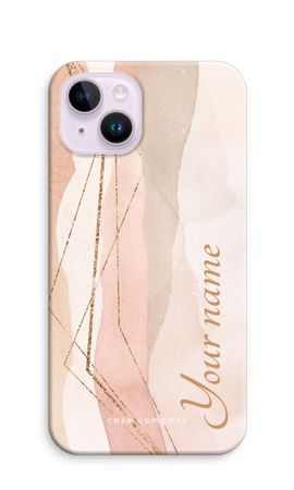 Gold Lines Namecase - Blush