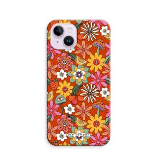 Retro Blumen - Rot