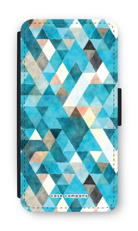 Coloured triangles blue