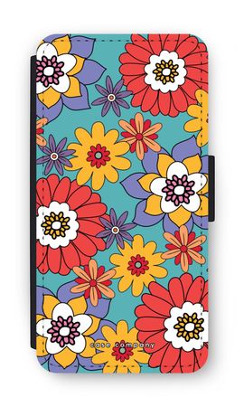 Retro Flowers - Blue