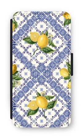 Blue tiles and lemons