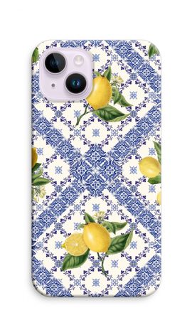Blue tiles and lemons
