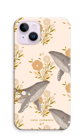 Floral Whales, iPhone 14 Plus robust cover
