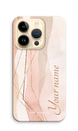 Gold Lines Namecase - Blush