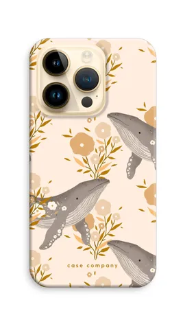 Floral Whales, iPhone 14 Pro hårt skal