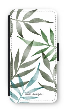 Tropical watercolor leaves