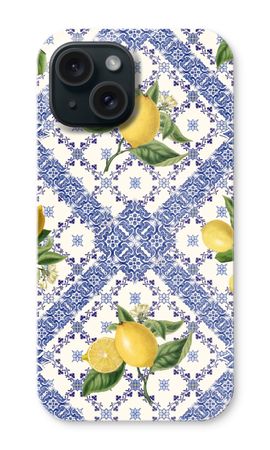Blue tiles and lemons