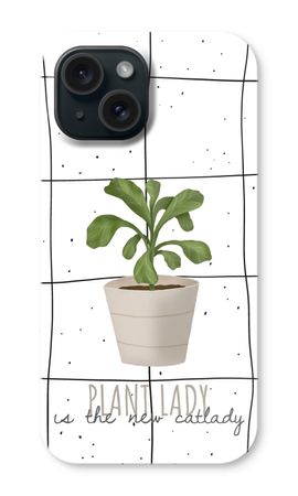 Houseplant on windowpane