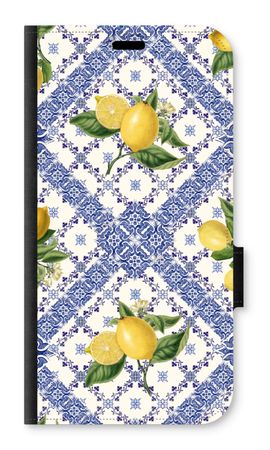 Blue tiles and lemons