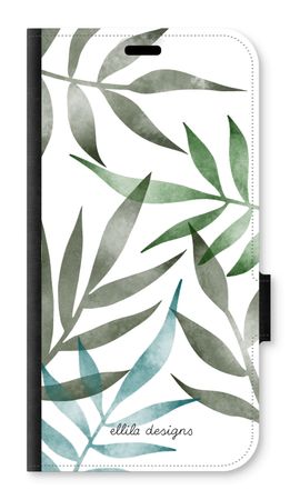Tropical watercolor leaves