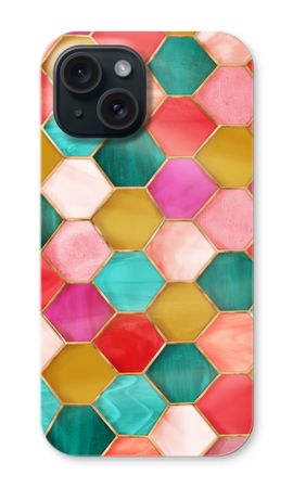 Hexagons in stained glass