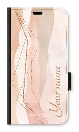 Gold Lines Namecase - Blush