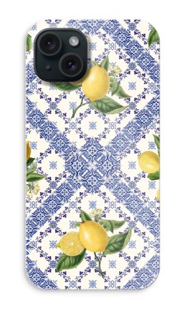 Blue tiles and lemons