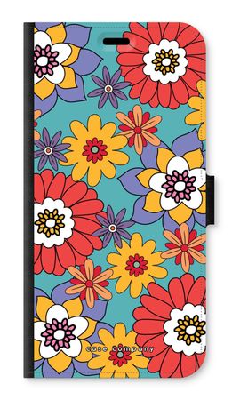 Retro Flowers - Blue