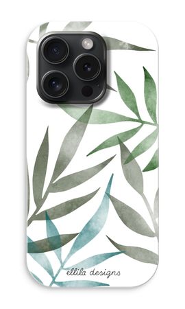 Tropical watercolor leaves