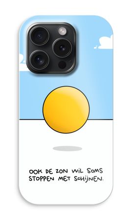 Stoppen met schijnen