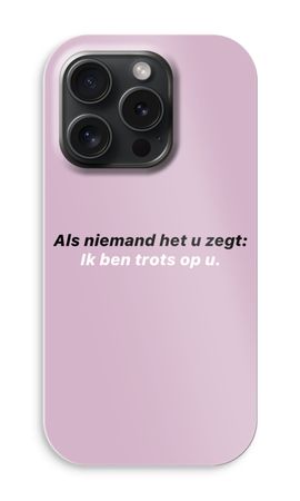 Ik ben trots op u