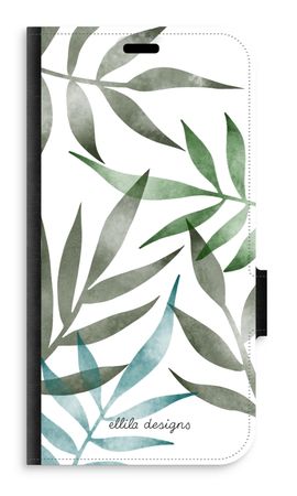 Tropical watercolor leaves