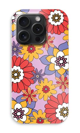 Retro Flowers - Purple