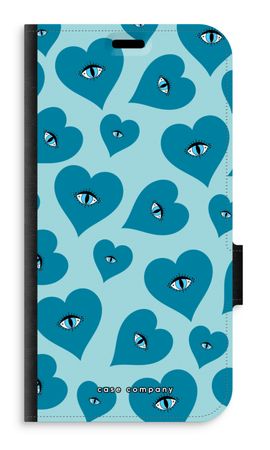Blue heart eyes