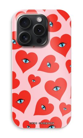 Red heart eyes