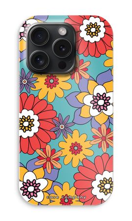 Retro Flowers - Blue