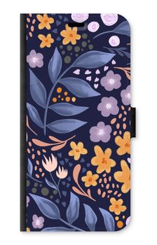 Flowers with blue leaves