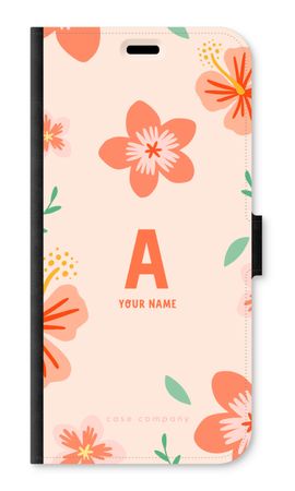 Tropical Pink Flowers Monogram