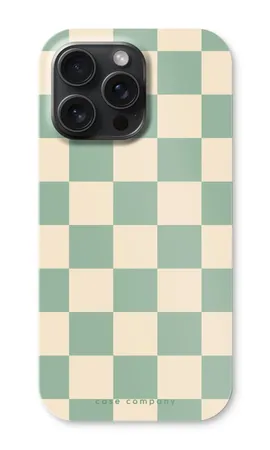Checkered Mint, iPhone 15 Pro Max robuste Hülle