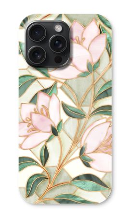 Orange stained glass flower