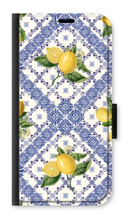 Blue tiles and lemons
