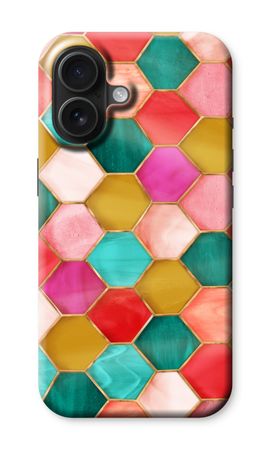 Hexagons in stained glass