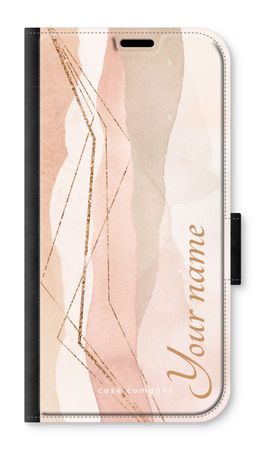 Gold Lines Namecase - Blush